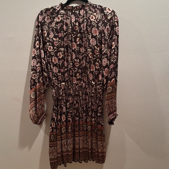 Anthropologie Current Air Alyce Floral Bohemian Mini Dress Medium - Picture 5 of 5